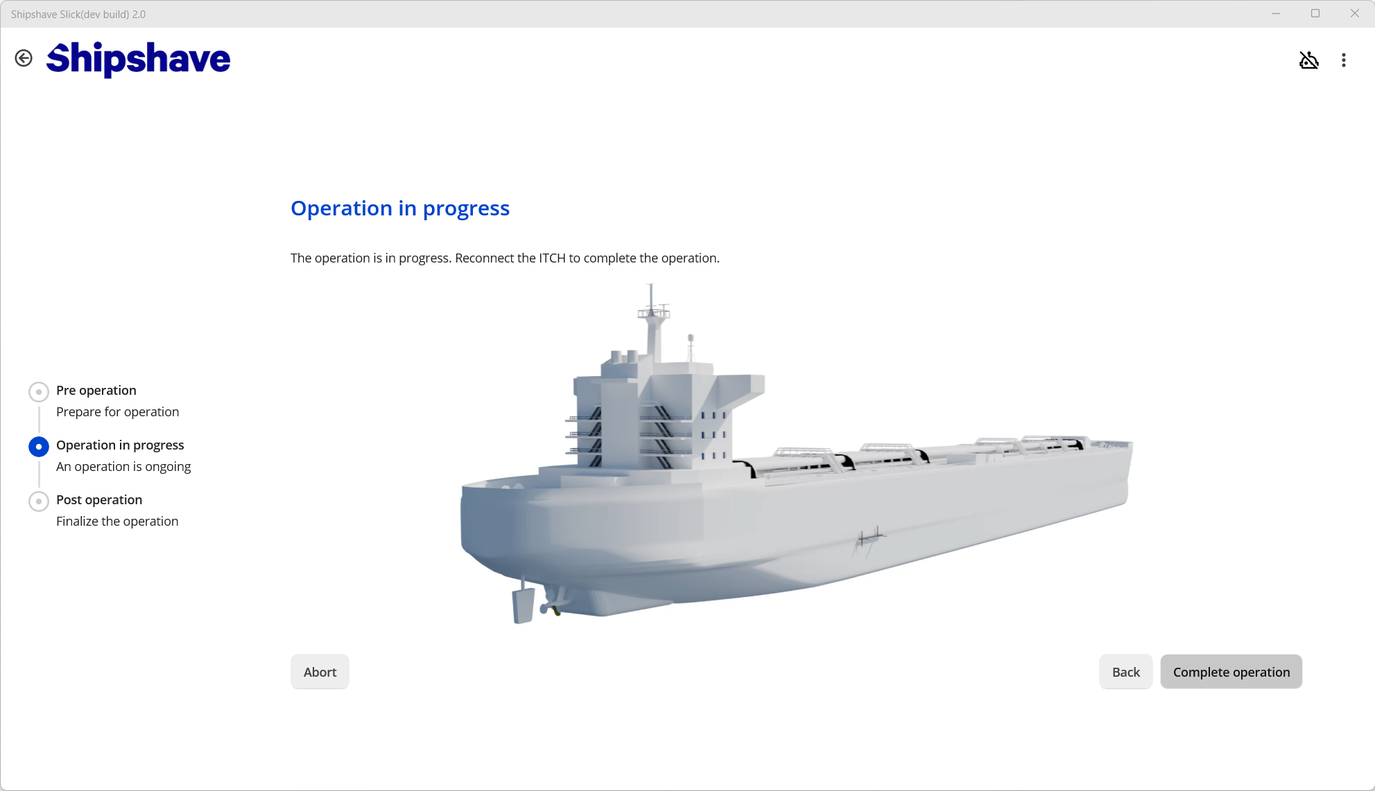 Operation in progress